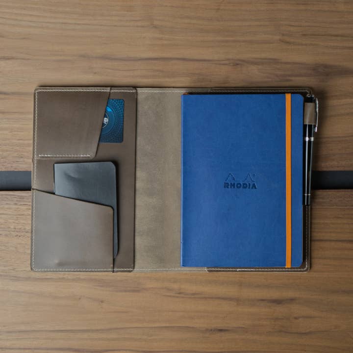 Cascade A5 Cover - Fig for wholesale by Coal Creek Leather