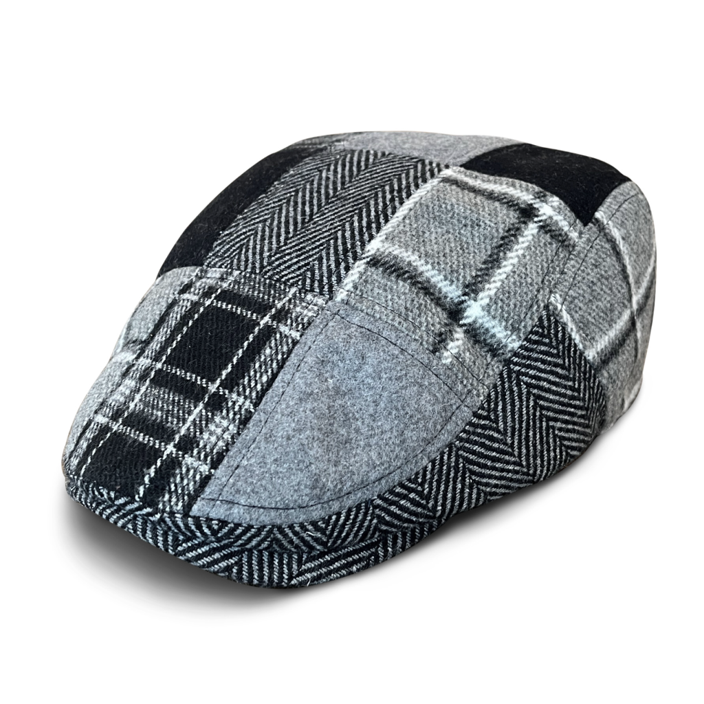 Boston Scally - Wholesale Flatcap - Men's - The Lunchbox Blackbox Edition Boston Scally Cap - Black Plaid1