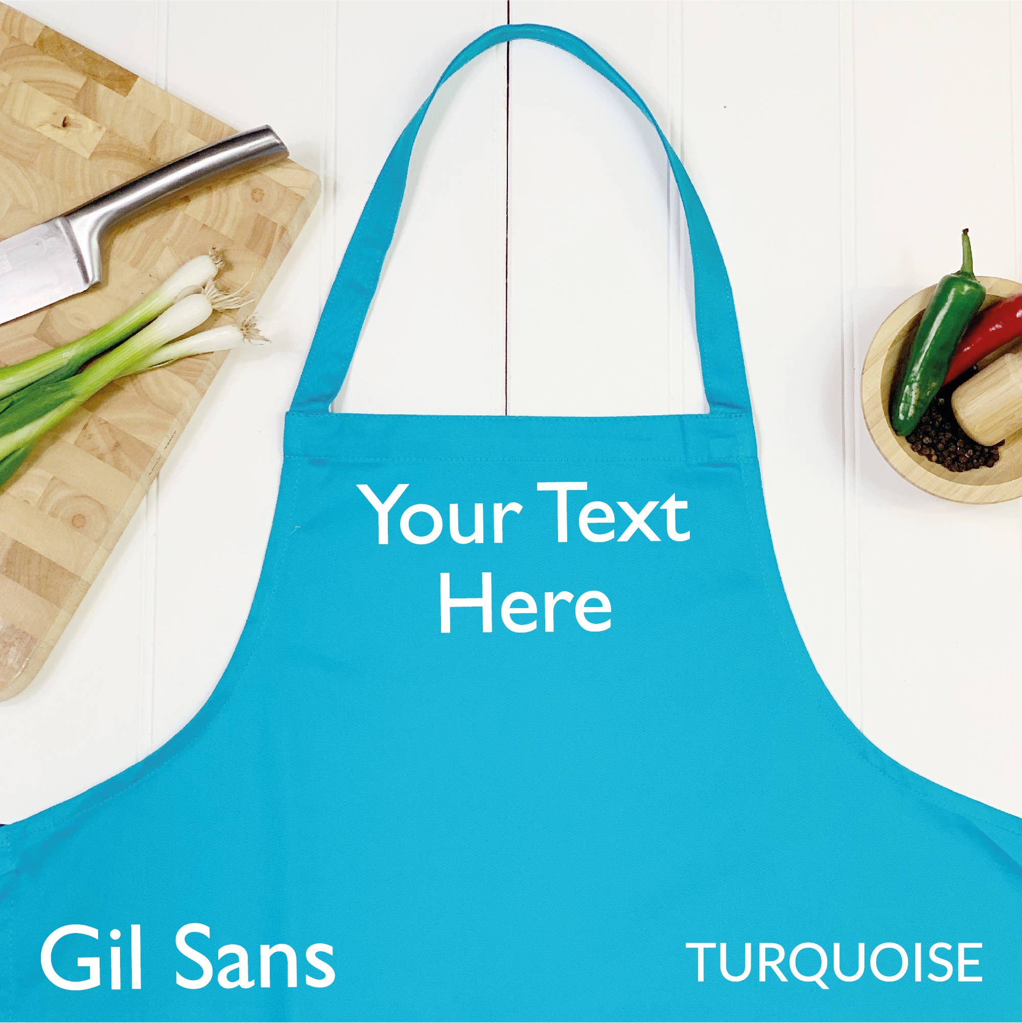 Lovetree Design - Wholesale Apron - Personalised Turquoise Apron4