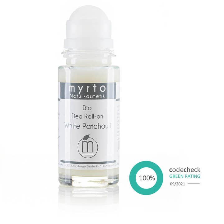Myrto Organic Roll-on White Patchouli Deo for wholesale by myrto Naturkosmetik