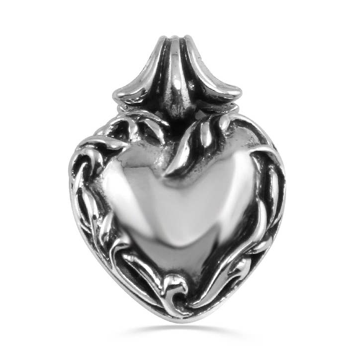 Hjerte Sterling sølv Medium vedhæng for engroshandel hos agrock-usa.com