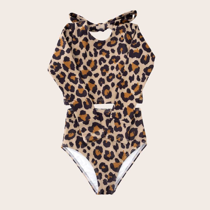 Zweiteiliges Langarmshirt mit Leopardenmuster für den Großhandel von Saint Ida