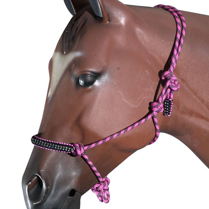 HILASON – Großhandel Reitausrüstung – Western Horse Sattelhalter aus geflochtenem Polyseil mit Kristallakzenten