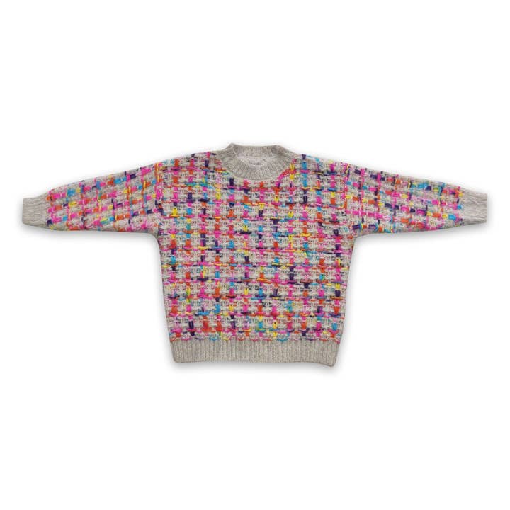 Yawoo Garments - Wholesale Knit Sweater - Kids - Coloful long sleeves kids girls sweater1