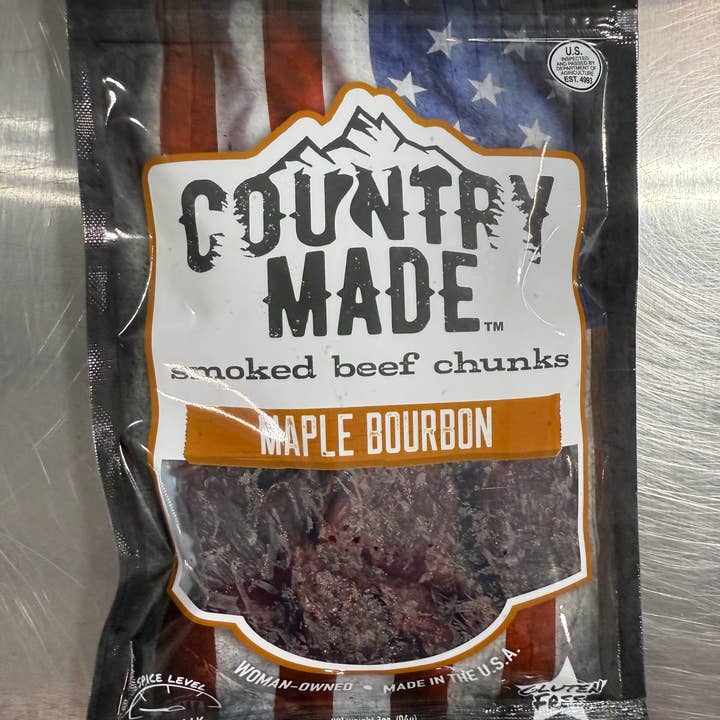 Maple Bourbon Jerky for wholesale by Country Made