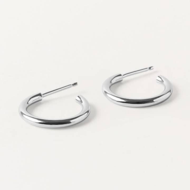 Clea Round Hoops | Sterling Silver for wholesale by Sheena Marshall Jewelry