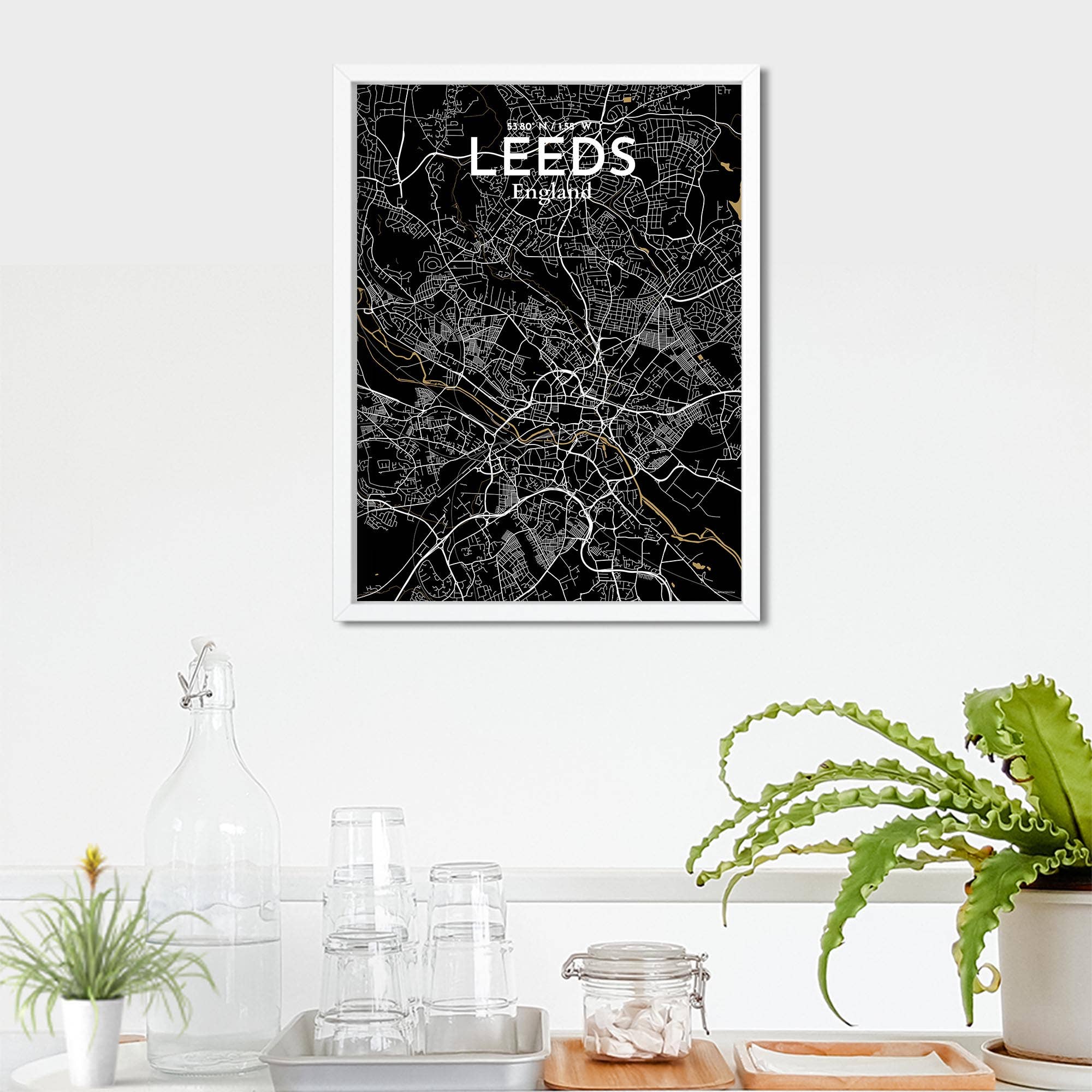 OurPoster.com – wholesale Poster – Leeds karta affisch27