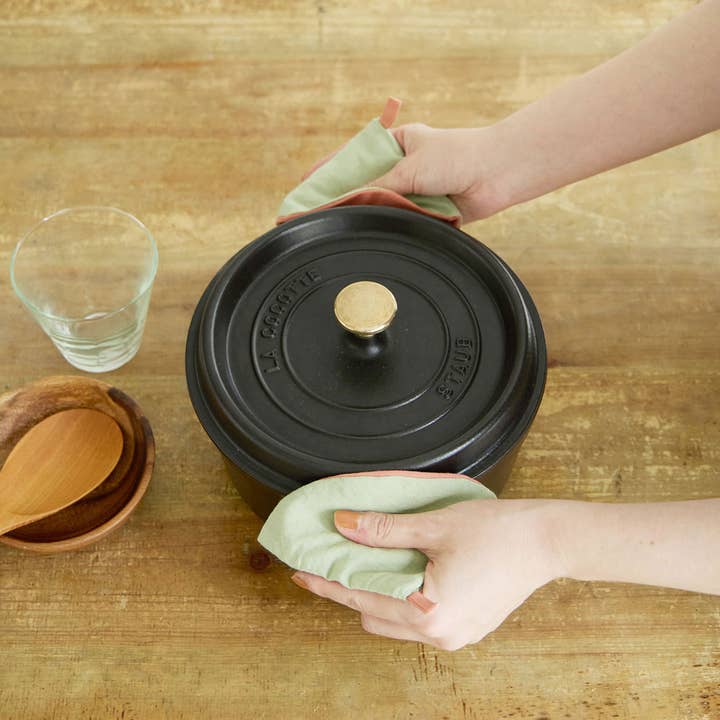 shesay - Wholesale Oven mitt/pot holder - Corn holder layered linen 2pcs12