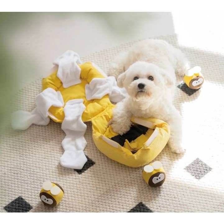 Doggotique - Wholesale Pet Plush Toy - Dog - Honey House Snack Toy for Dogs, Plush Dog Toy