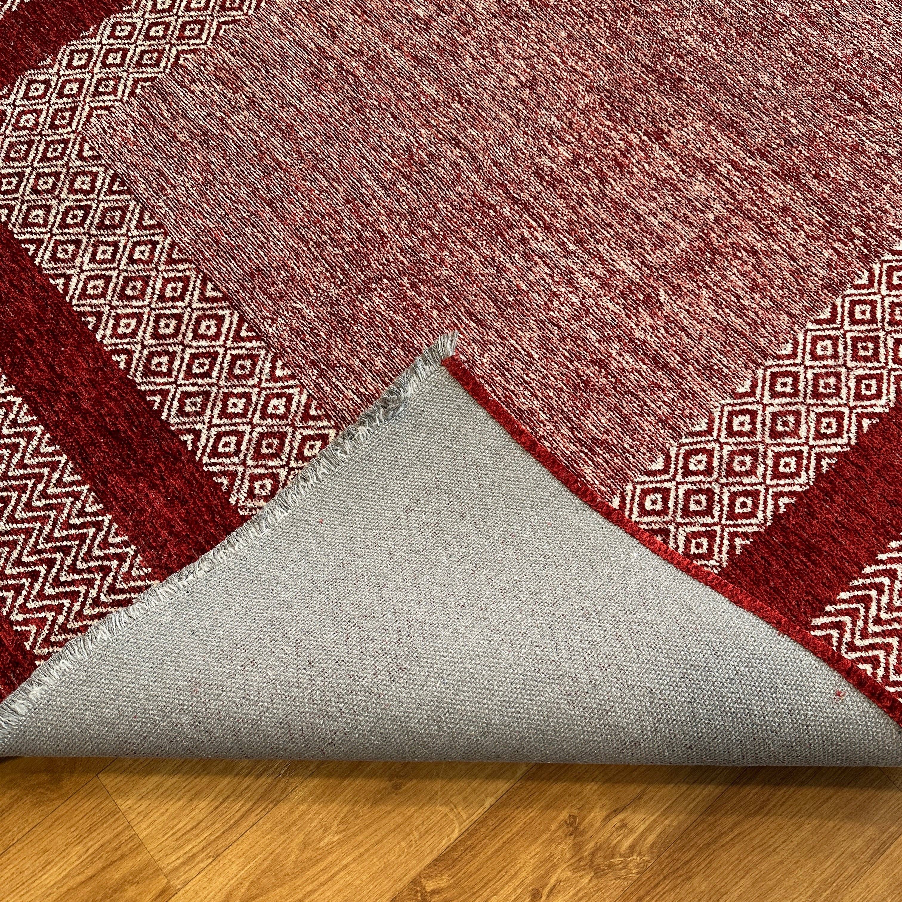 Alfa Rich Inc – wholesale Area rug – Scandinavian Red Burgundy Washable Area Rugs3
