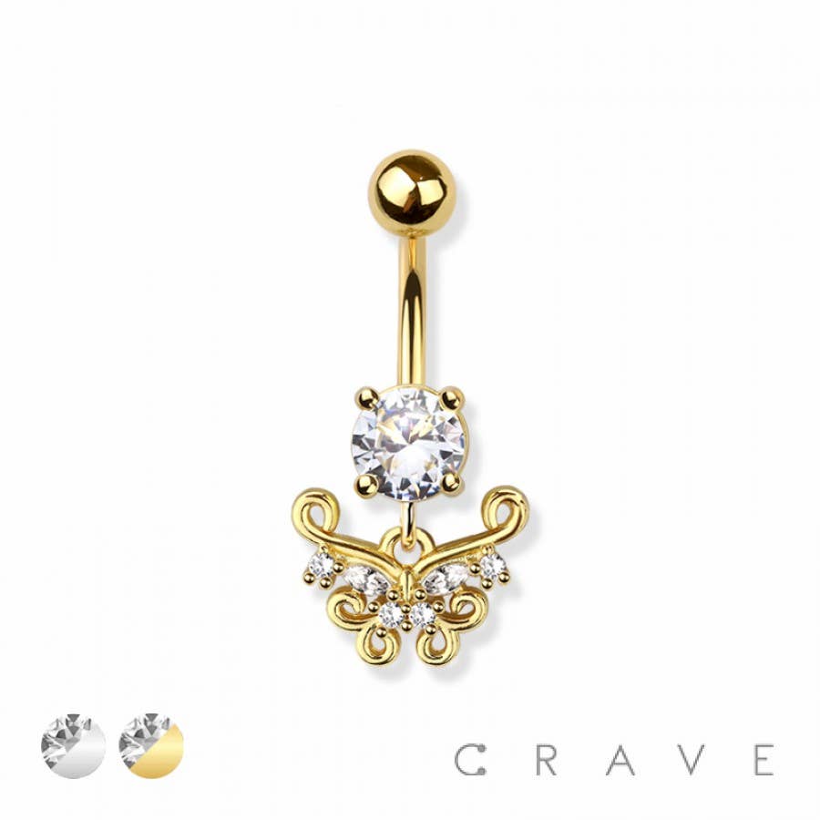 CRAVE - Wholesale Belly Ring - 316L SURGICAL STEEL NAVEL BELLY RING2
