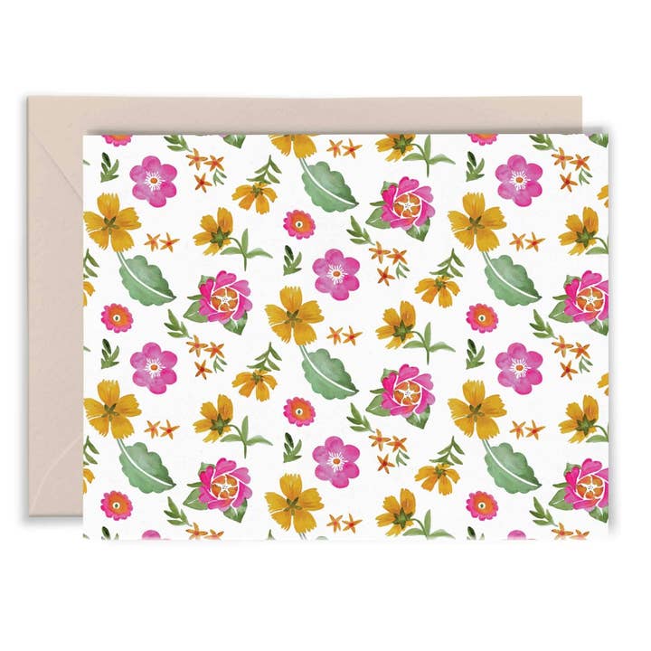 Padrão Floral #1 Card - série Elise Watness por atacado de Apricity Press