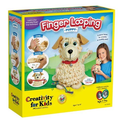 Creativity for Kids Finger Looping Puppy for wholesale by West Design Products