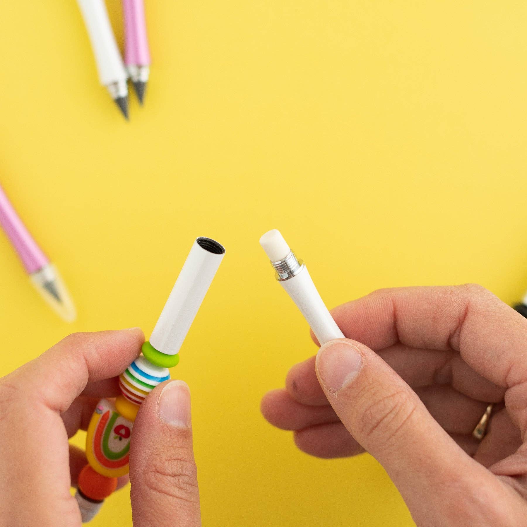 Cara & Co Silicone Craft Supply – wholesale Pencil – Beadable Metal Pencils6