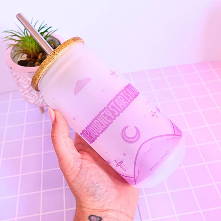 RebelJones - Wholesale Insulated Mug/Tumbler - The Journey Starts Now frosted tumbler