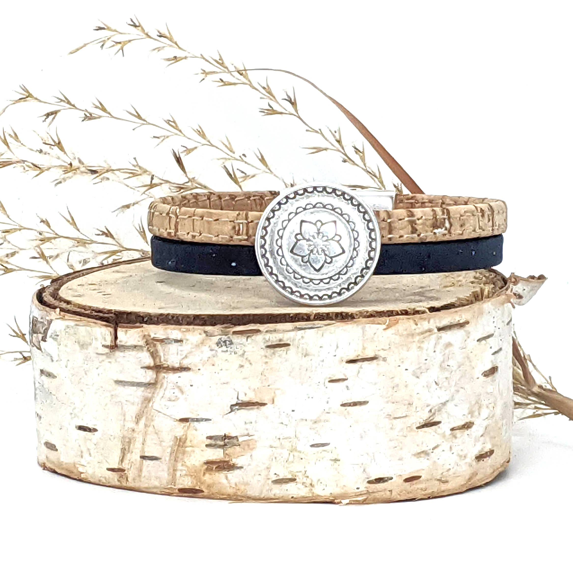 Elisabetta Studio - Wholesale Bangle Bracelet - Flower Circle - Classic Cork Bracelet3