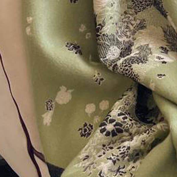 Winding River - Wholesale Wrap - Women's - Equestrian Green / Black Bouquet Reversible Wrap – Shawl