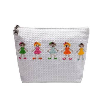Cosmetic Case Seashells Blue Faire Com