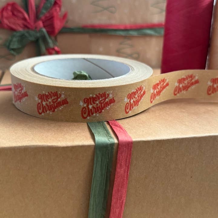 &Keep - Wholesale Tape - Colourful Festive Biodegradable Paper Tape 24mm x 50m