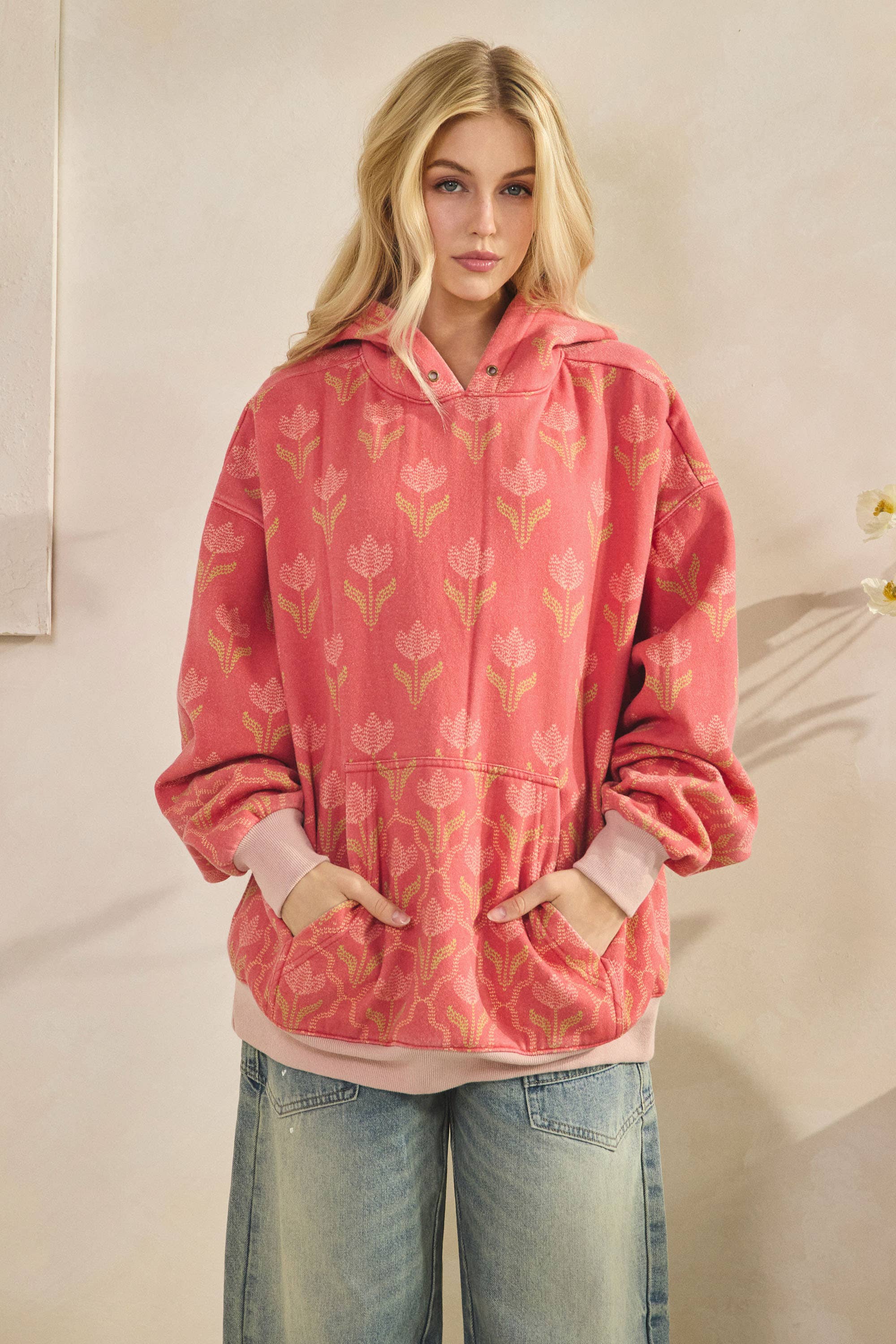 Veveret – wholesale Hoodie - Dam – Tryckt fleecehuvtröja26