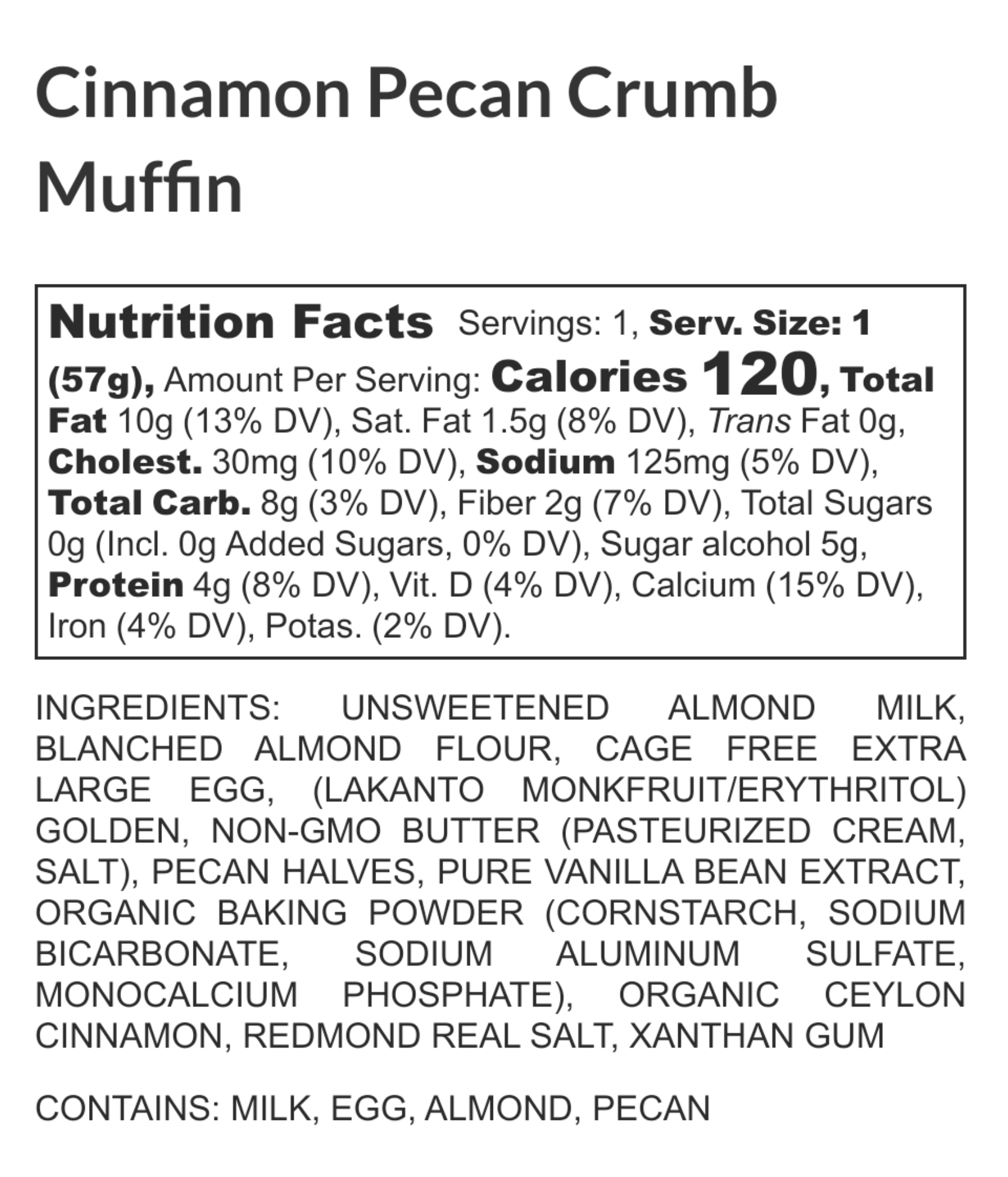 Butter Baked Cake Co - Wholesale Cake - Suikervrije kaneelkruimelmuffin3