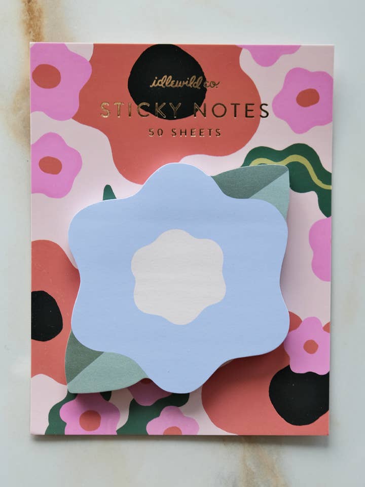 Die-Cut Sticky Notepad | Blossom for wholesale by Idlewild Co.