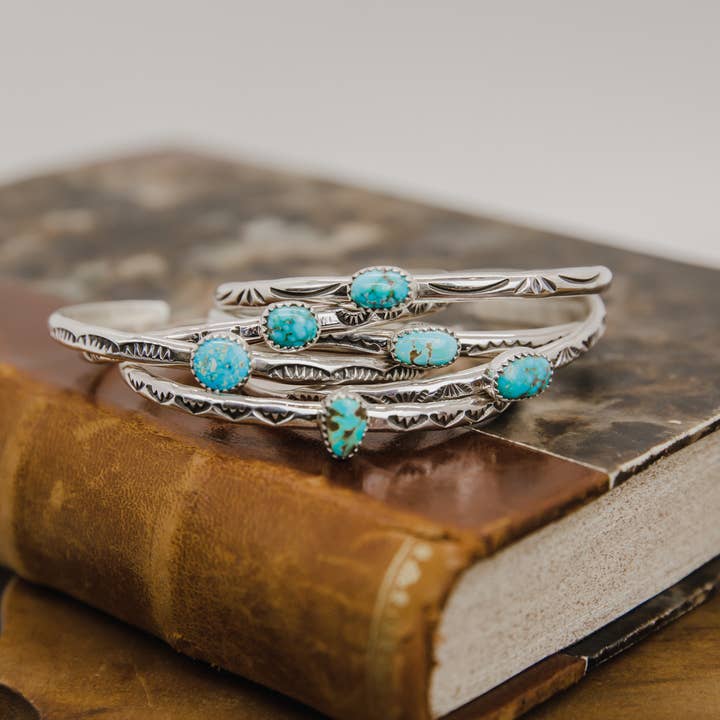 Rainbow Trading Post - Wholesale Cuff Bracelet - Aspen Turquoise Bracelet