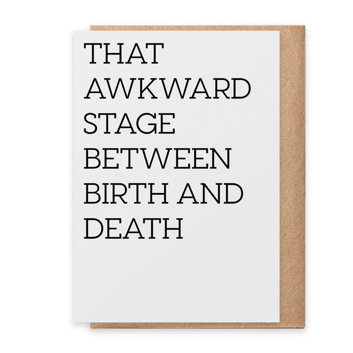That Awkward Stage - Tarjeta de felicitación para venta al por mayor de Paisley & Parsley