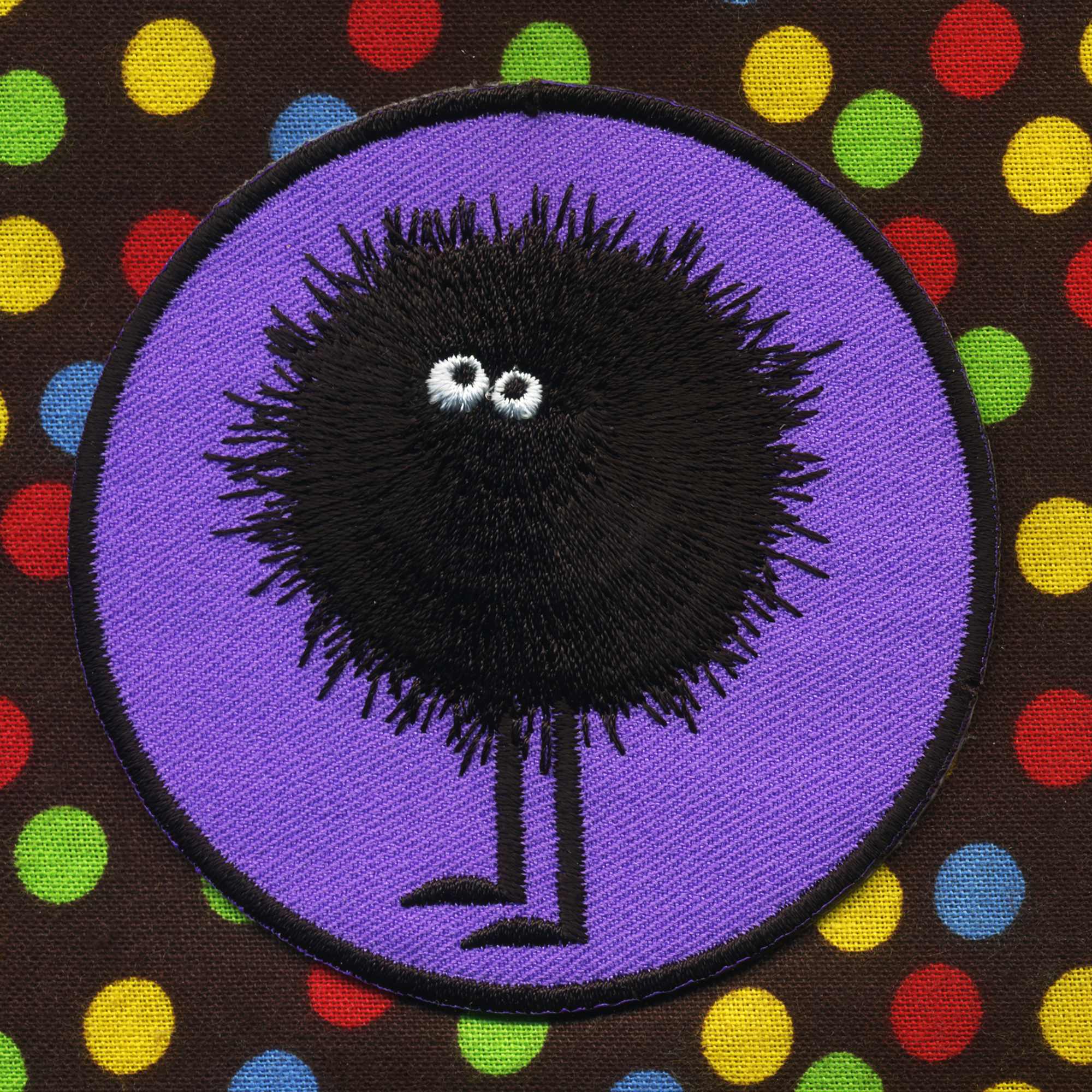 Tribal Trade GmbH - Wholesale Patch - Purple furry head patch 8cm patch1