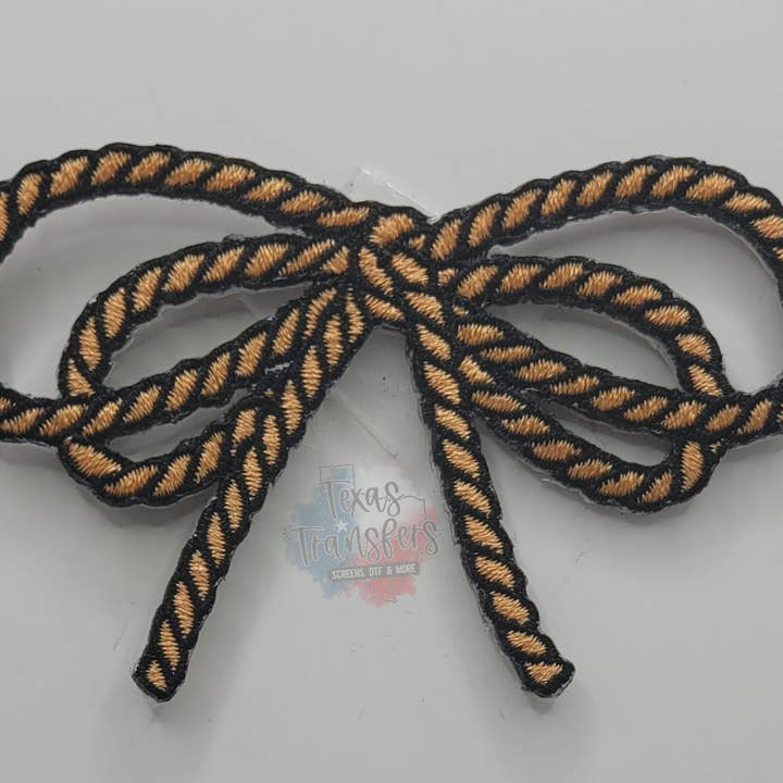 Texas Transfers - Wholesale Patch - Rope Bow Iron-On PATCH0