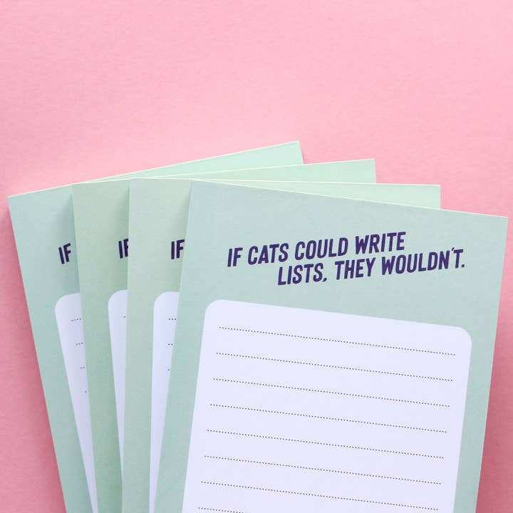 Purple Tree Designs - Wholesale Notepad - If Cats Could DL Lined Notepad, 75 Tear-off Pages6