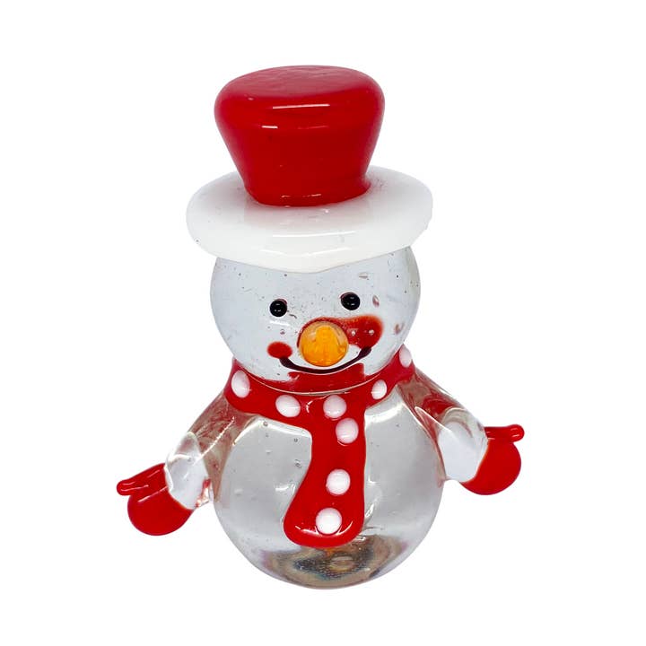 snögubbe liten klar för wholesale av FW-Glas