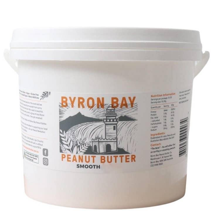 Beurre d'arachide crémeux salé 2 kg pour la vente par The Byron Co-op