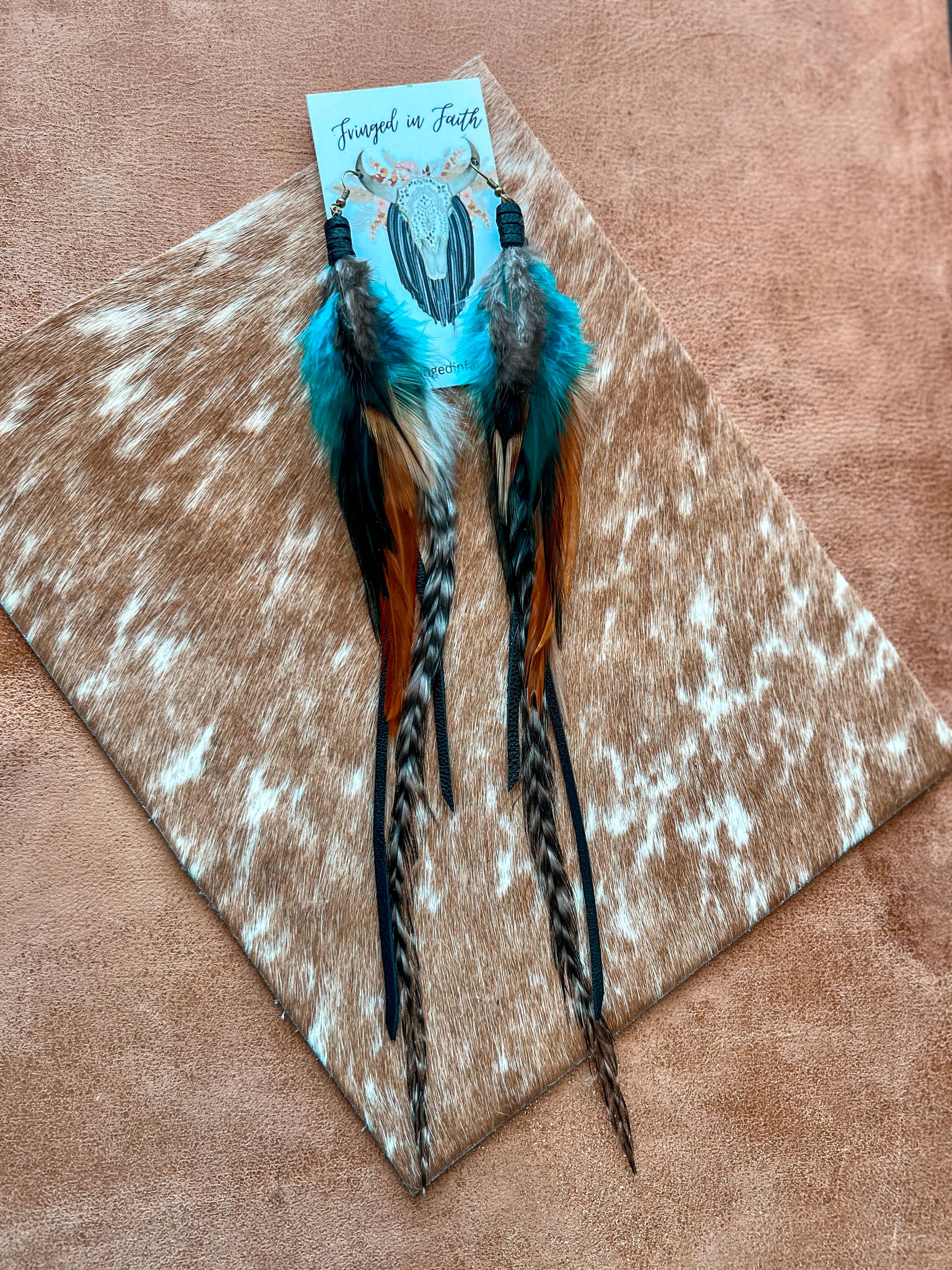 Fringed In Faith - Wholesale Tassel Earrings - Willow Creek Feather Earring7