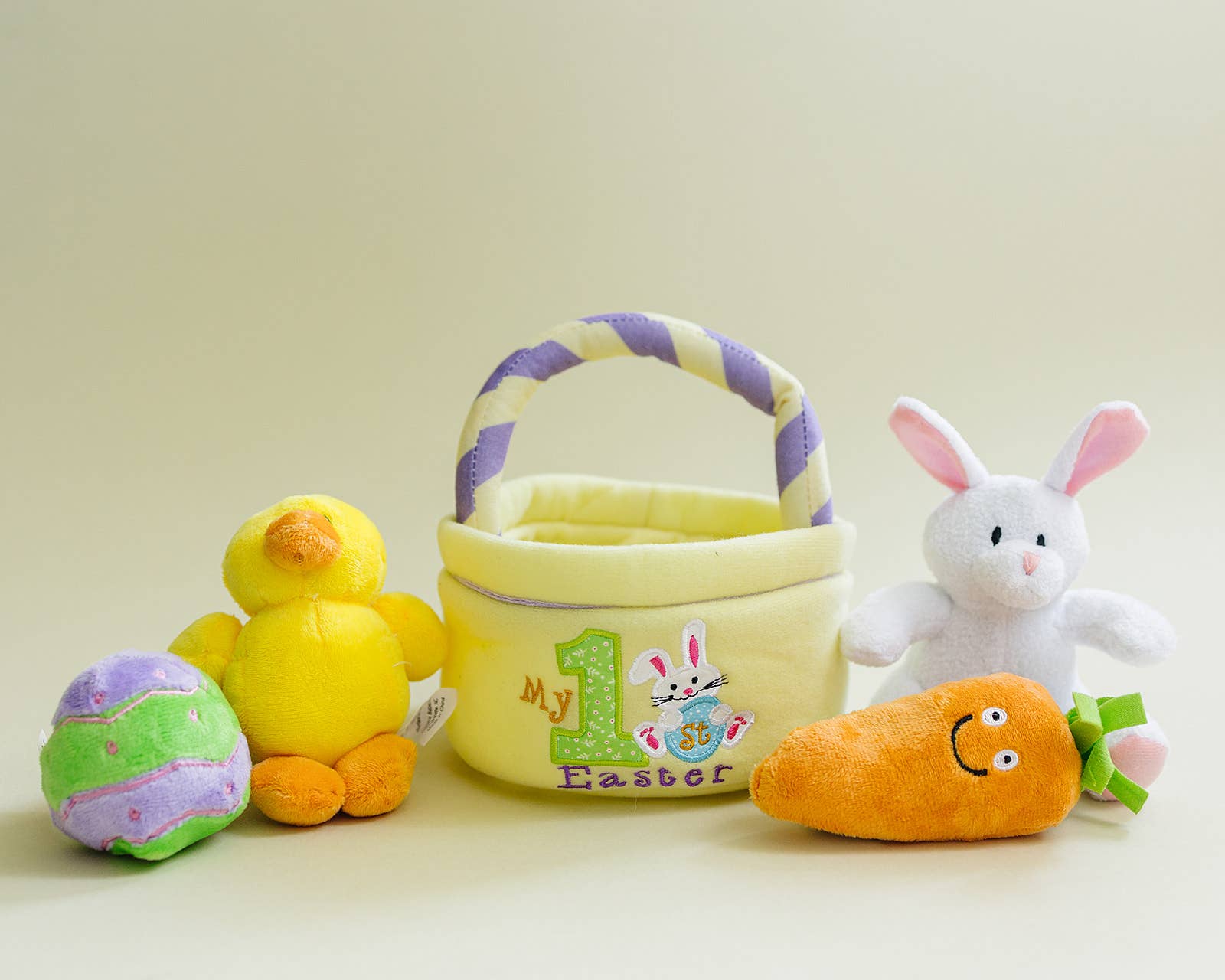 Genius Babies - Wholesale Basket - Kids & Baby - Baby's 1st First Easter Basket 5-Piece Soft Playset2