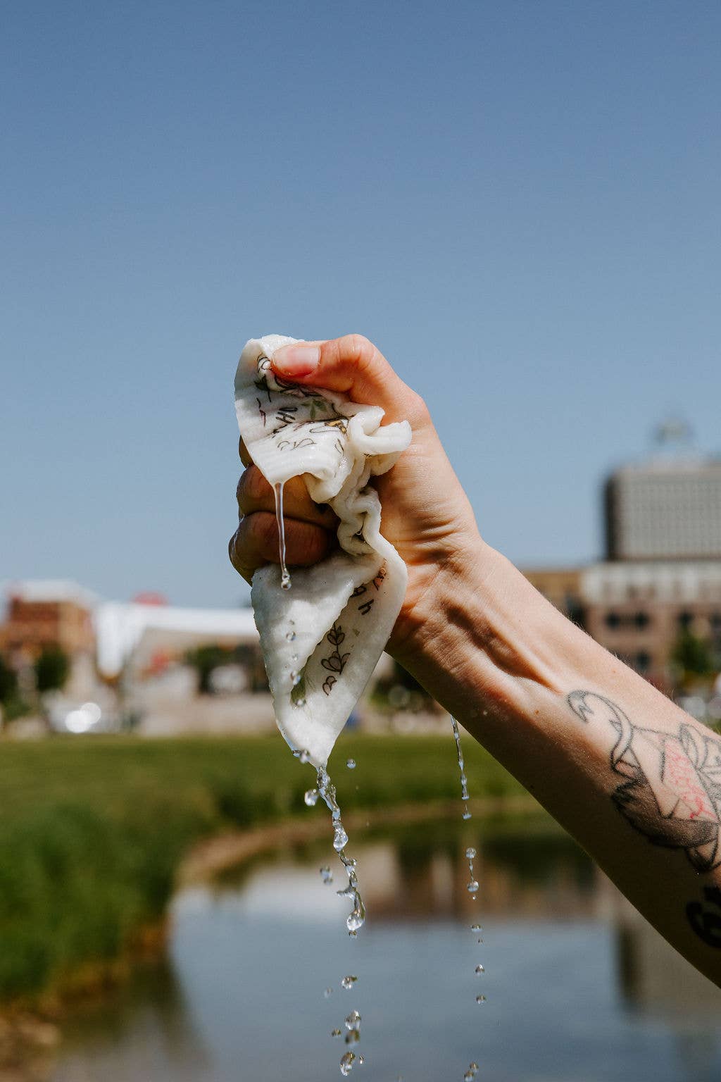 Oh Beehive: Eco Goods Co. - Wholesale Dishcloth - Daisy Days Swedish Dishcloth3