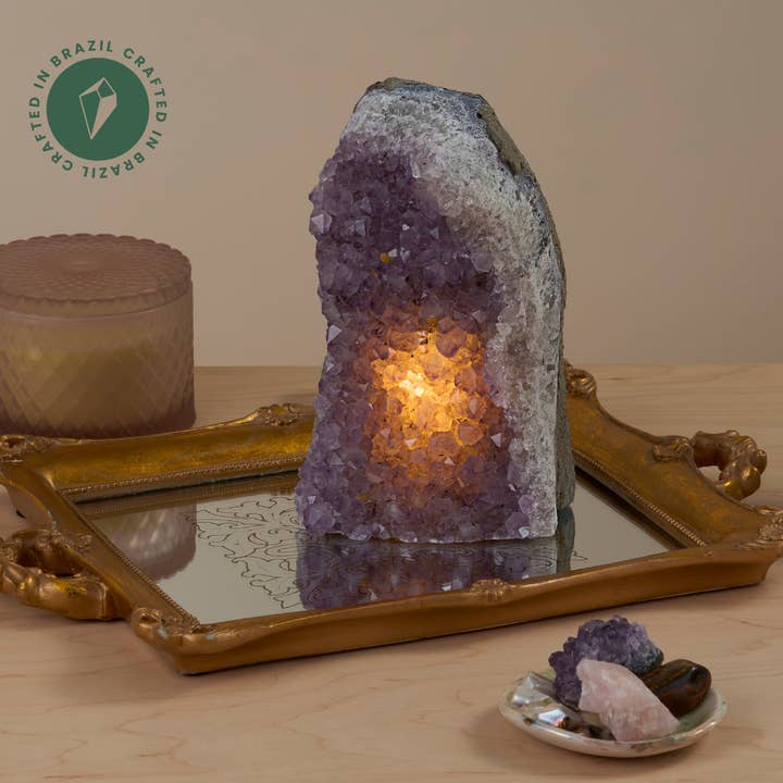 Amethyst Crystal Light - Crafted in Brazil for wholesale by GeoCentral