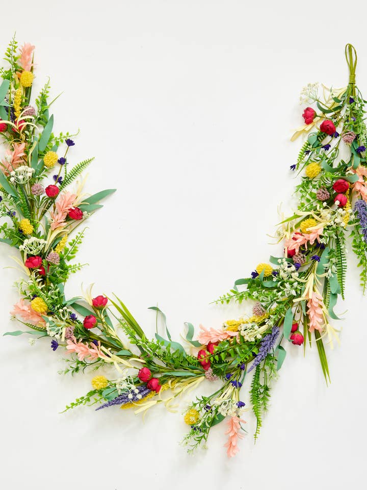 69" Wild Spring Flowers Garland for wholesale by WORTH IMPORTS