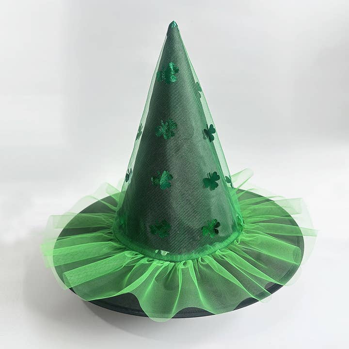 Little Trendy - Wholesale Party Hat/Crown - Halloween Glitter Mesh Witch Hat Party dress hat6