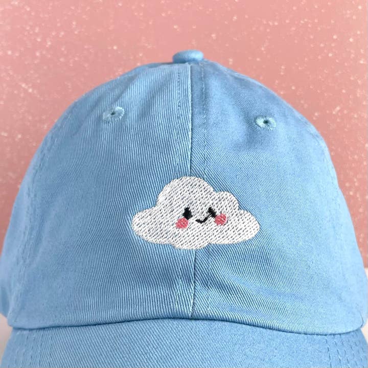 HAPPY CLOUD DAD HAT for wholesale by Peachie Patches
