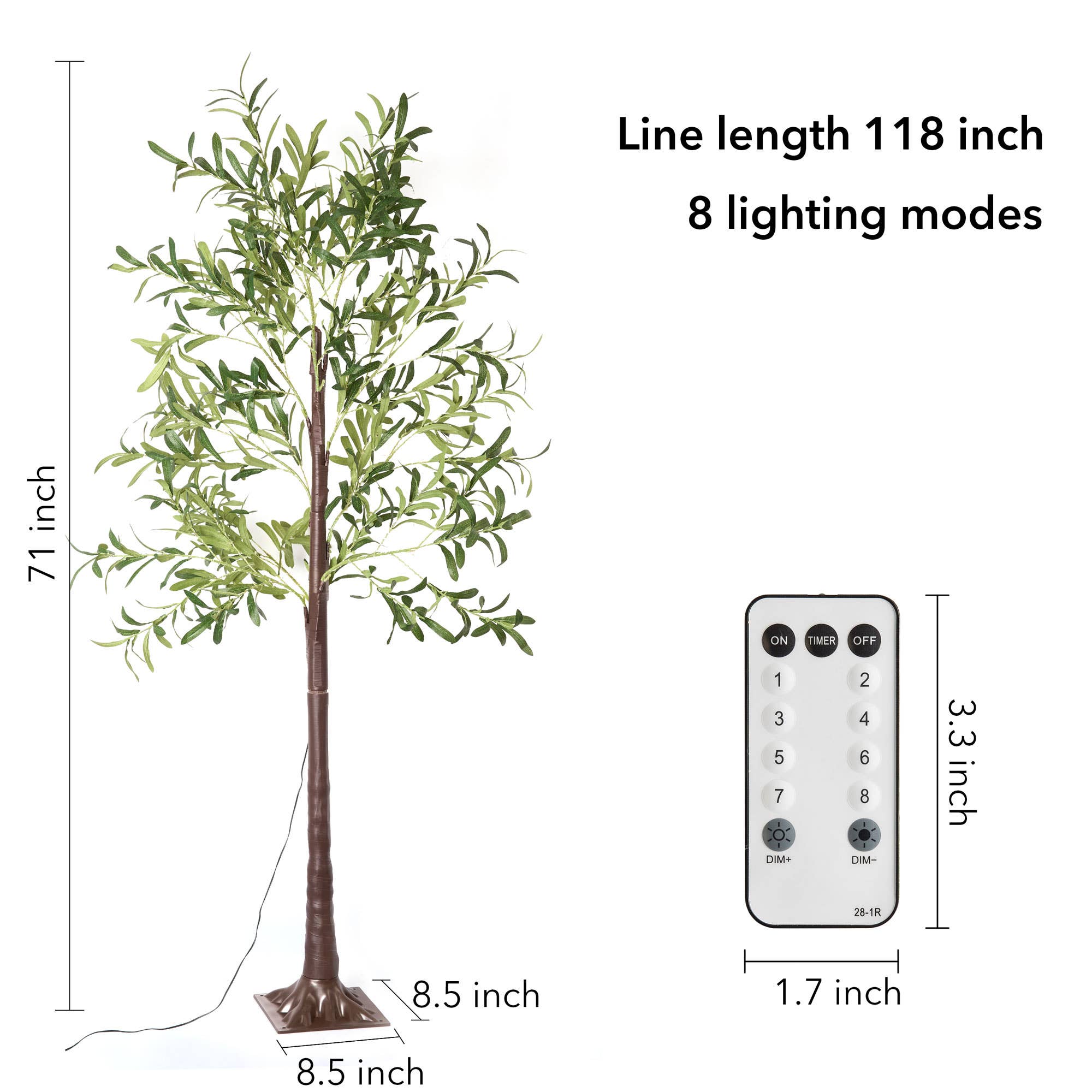 EP Design Lab - Wholesale Floor Lamp - 6FT Lighted Artificial Olive Tree LED Floor Lamp2