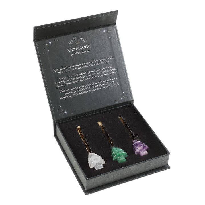 Something Different Wholesale – Engroshandel Julepyntsæt – Sæt med 3 krystal juletræ dekorationer3