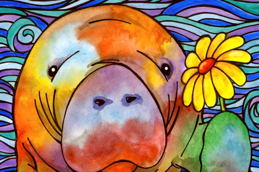 Micro Puzzles – Engroshandel Puslespil - Voksen – Hue Manatee Mini Puslespil - Sommer sjov1