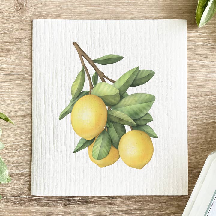 Lemon Branch - Swedish Dishcloth for wholesale by Lissi Designs