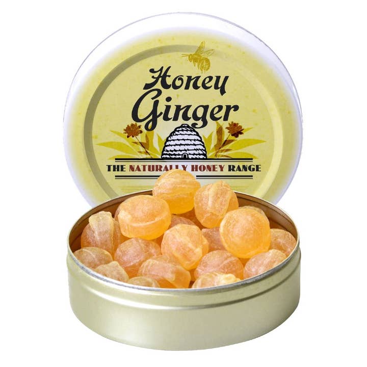 Bonbon USA France - Wholesale Hard Candy - Apipharma Honey Ginger - 20% Honey from Auvergne - France