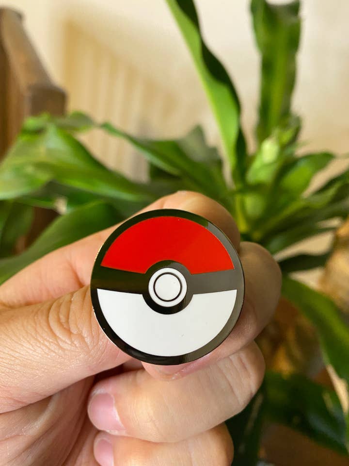 Pokemon Pokeball Hard Enamel Pin for wholesale by Hype Pins