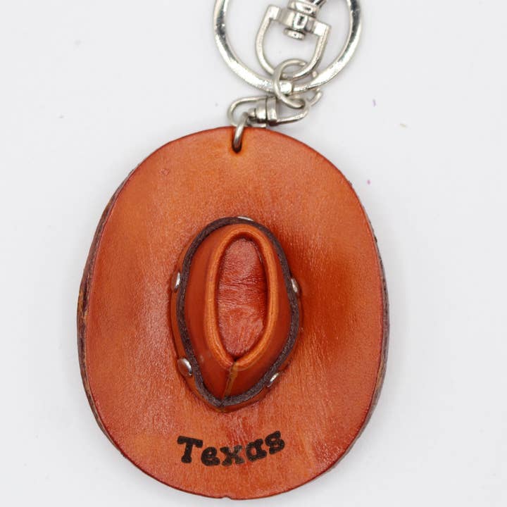 Sunflower Handmade leather inc - Wholesale Ornament - Leather cowboy hat with name drop personalize1