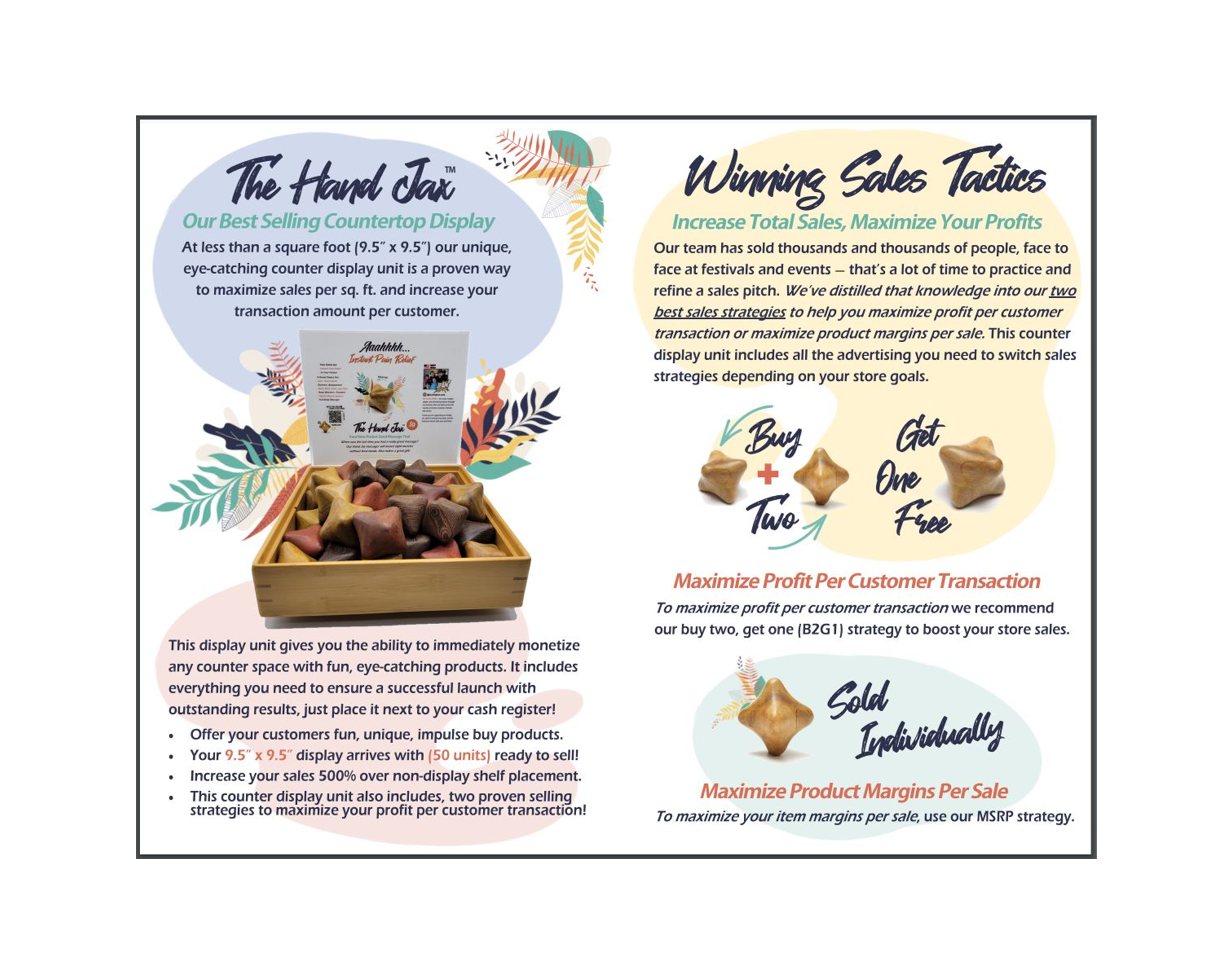 Nuhni - Vendita all'ingrosso Massaggiatori mani/piedi - Hand Jax | 50 unità | Display GRATUITO!4