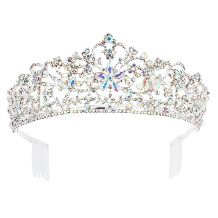 Diacly - Wholesale Tiara - Women's - Star in Bloom Vine Rhinestone Wedding Tiara
