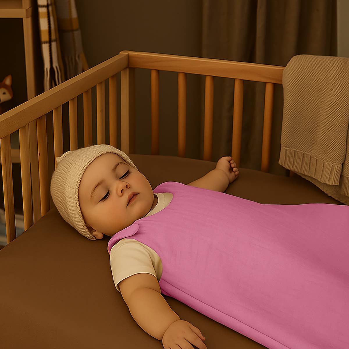 PAPATE - Wholesale Sleepsack - Baby - Organic Cotton Winter Sleeping Bag - Pink3